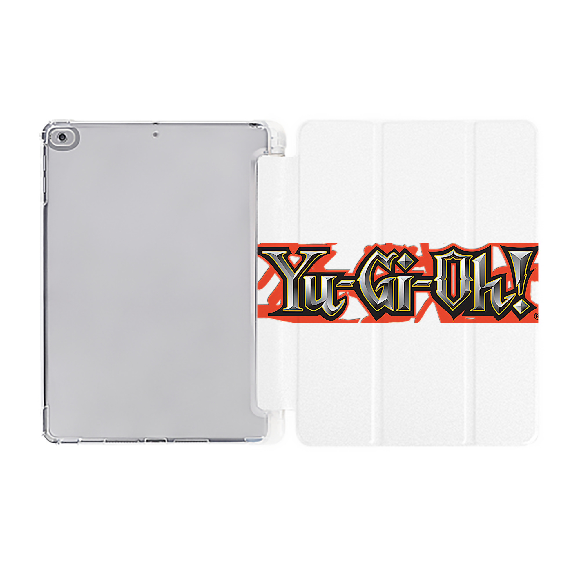 （画像用） 遊☆戯☆王 Yu-Gi-Oh! IPad ケース ペン収納付き 三つ折りスタンド PUレザー×シリコン 対応機種9.5/10.5/10.9インチ